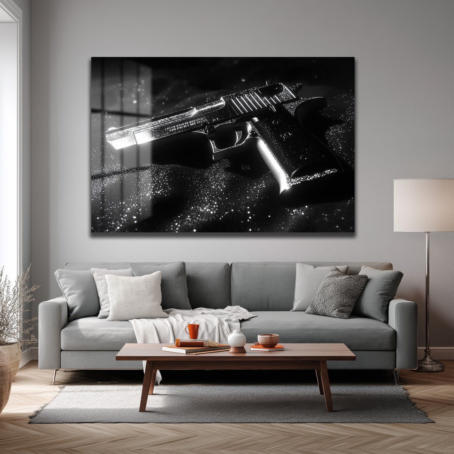 DEKORATİF YATAY CAM TABLO - TT3202