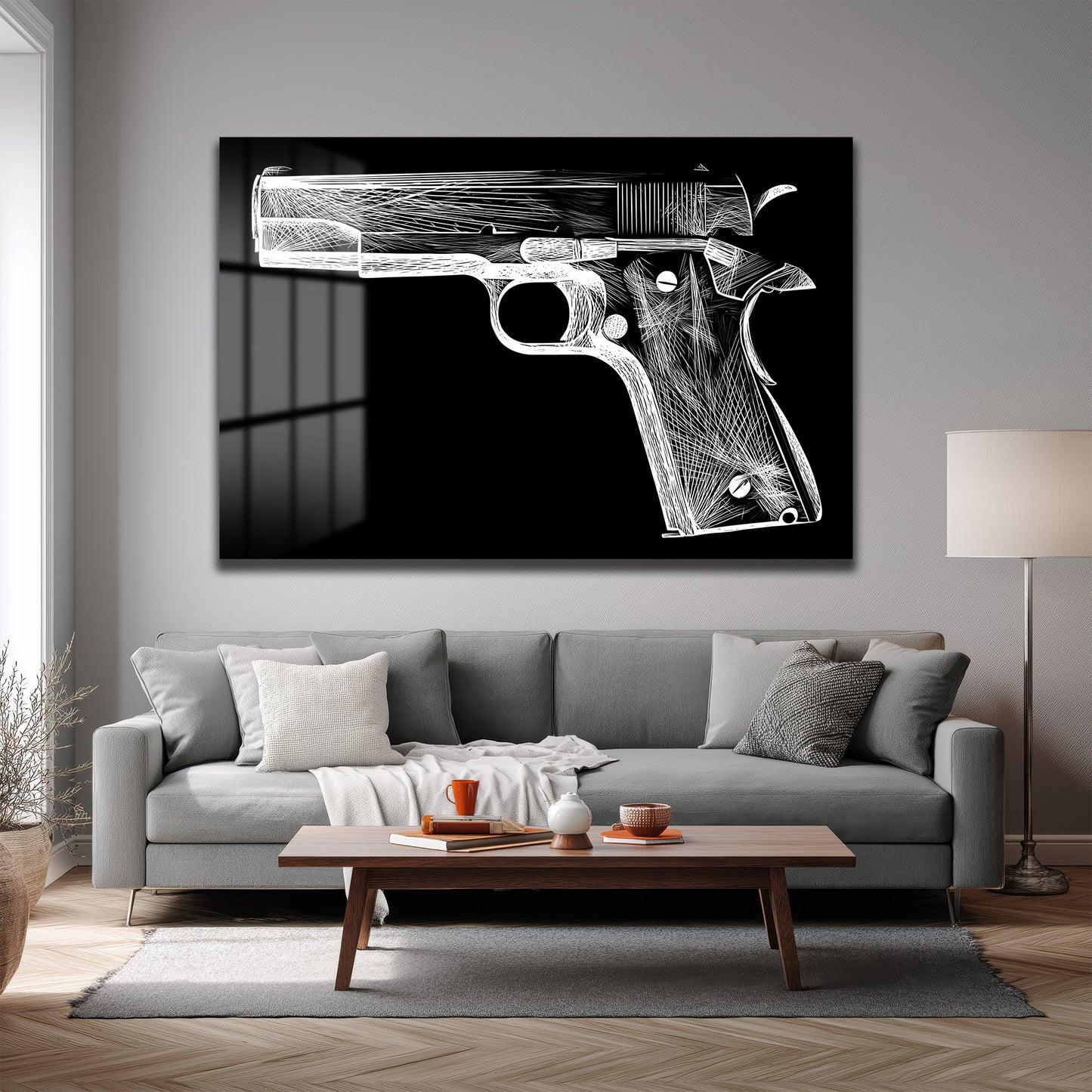 DEKORATİF YATAY CAM TABLO - TT3210