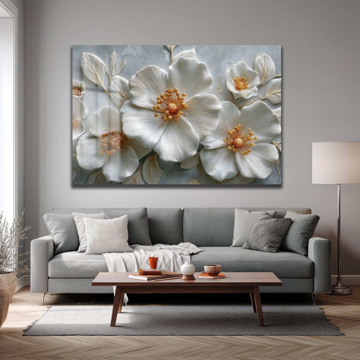 DEKORATİF YATAY CAM TABLO - TT3215