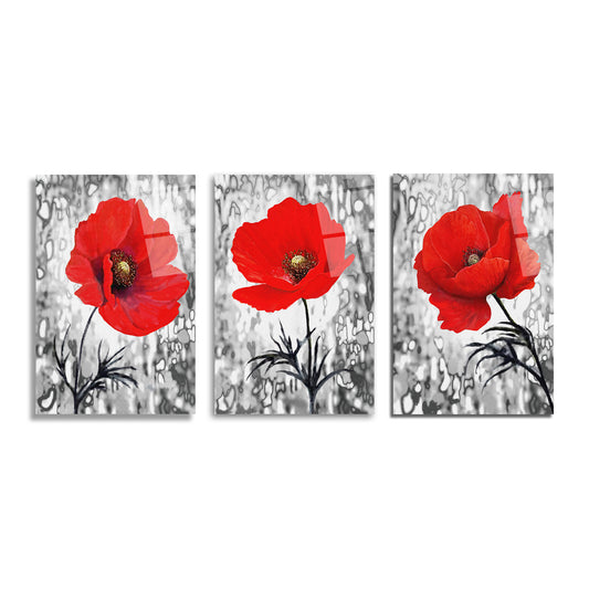 ÜÇLÜ DİKEY CAM TABLO SETİ - TT4079