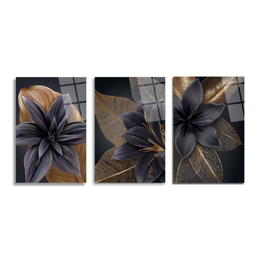 ÜÇLÜ DİKEY CAM TABLO SETİ - TT4081