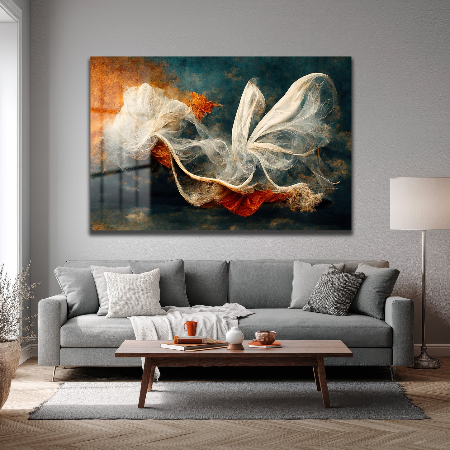 DEKORATİF YATAY CAM TABLO - TT3229