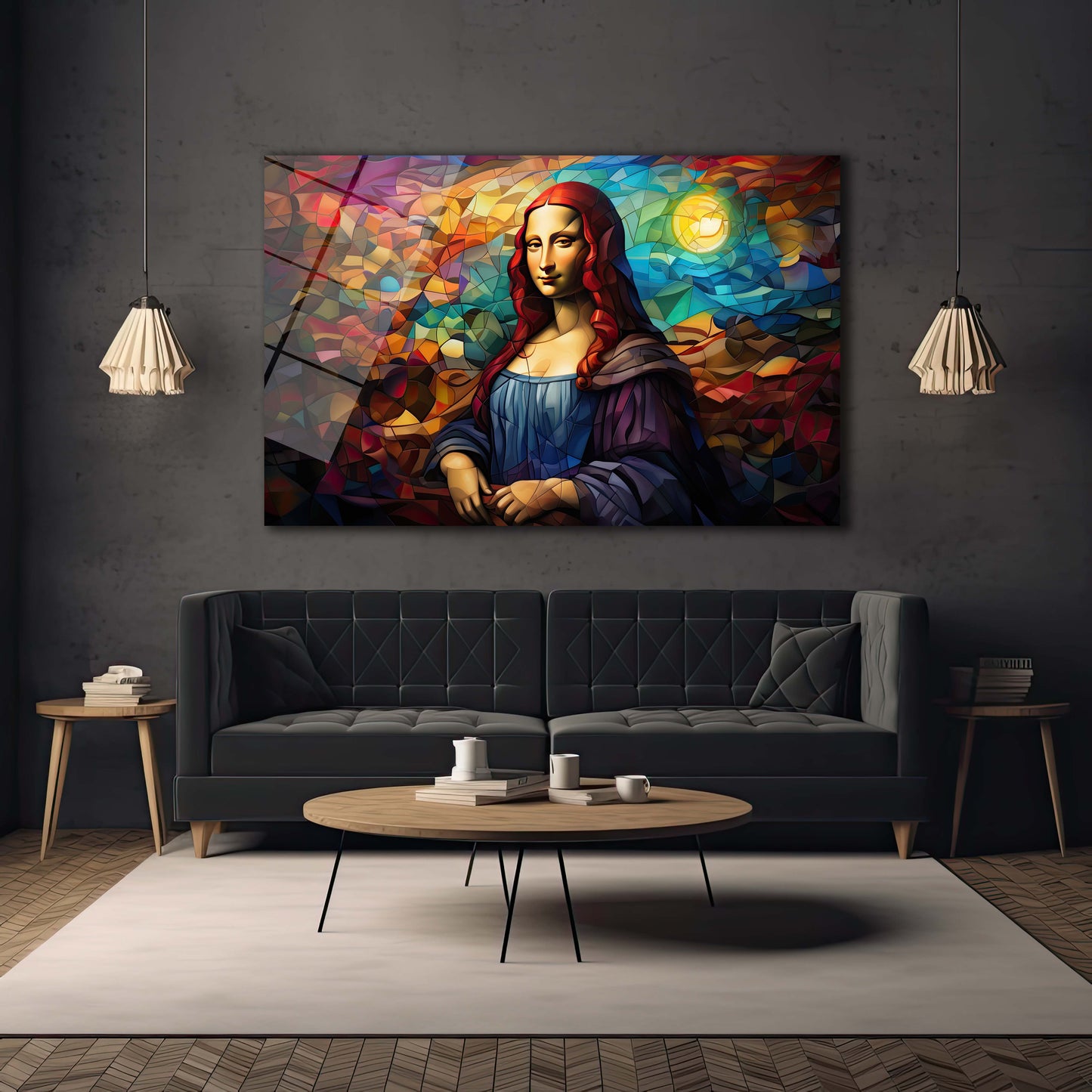 DEKORATİF YATAY CAM TABLO - TT0542