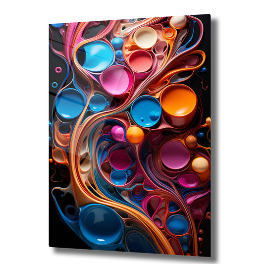 DEKORATİF DİKEY CAM TABLO - TT0053