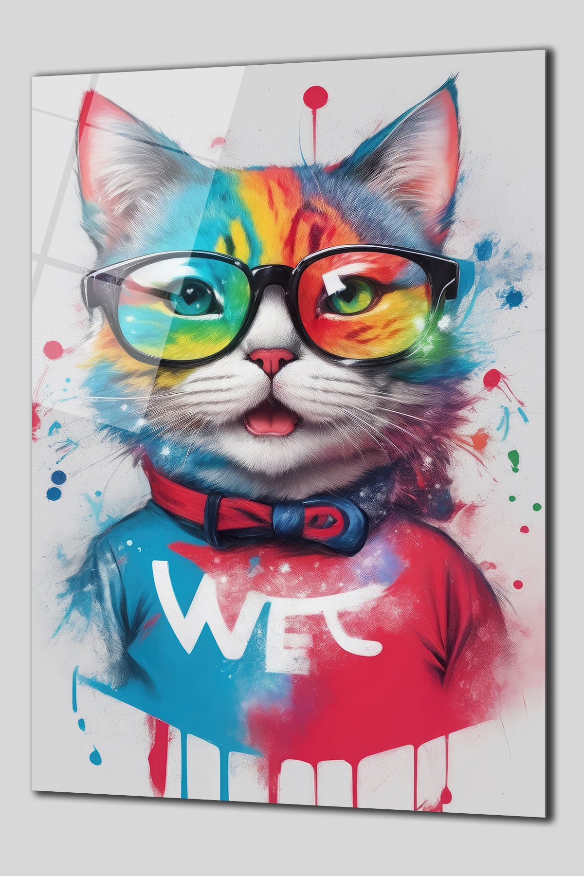 DEKORATİF DİKEY CAM TABLO - TT0129