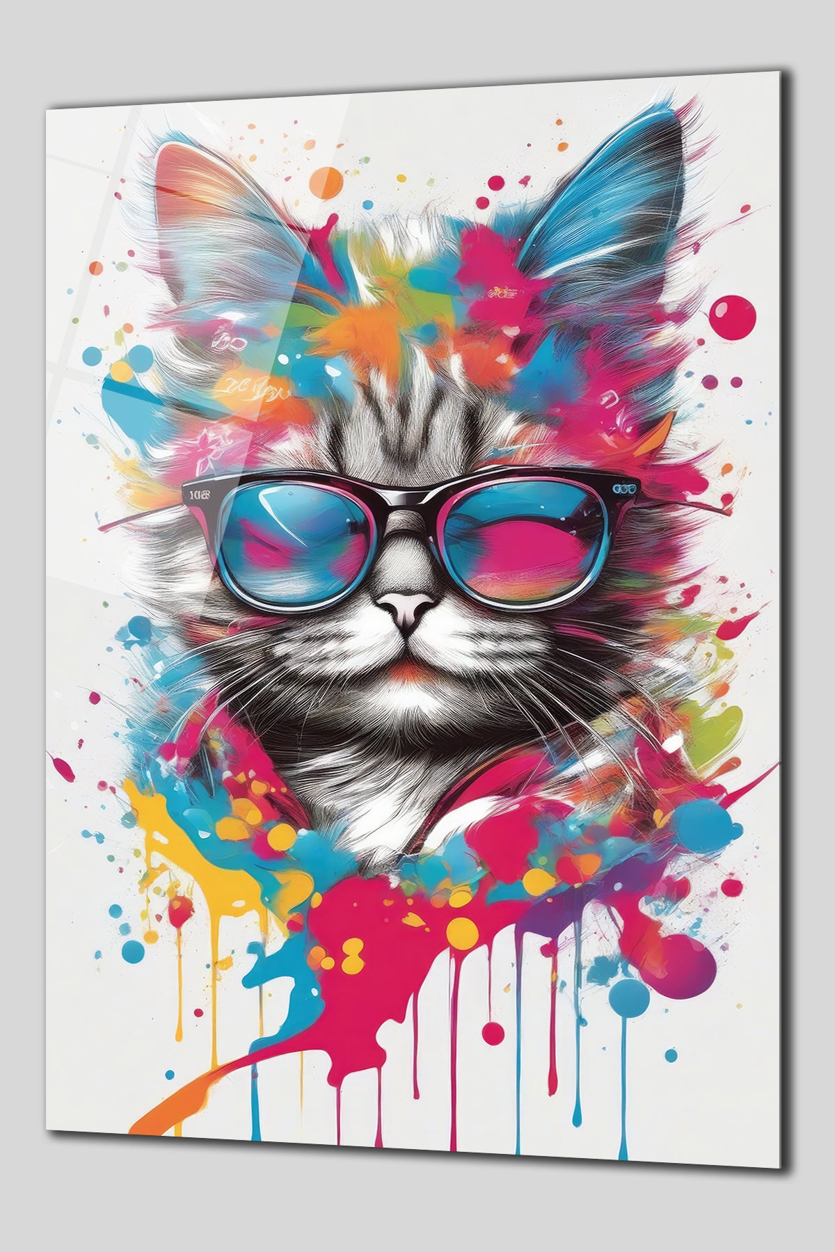 DEKORATİF DİKEY CAM TABLO - TT0130