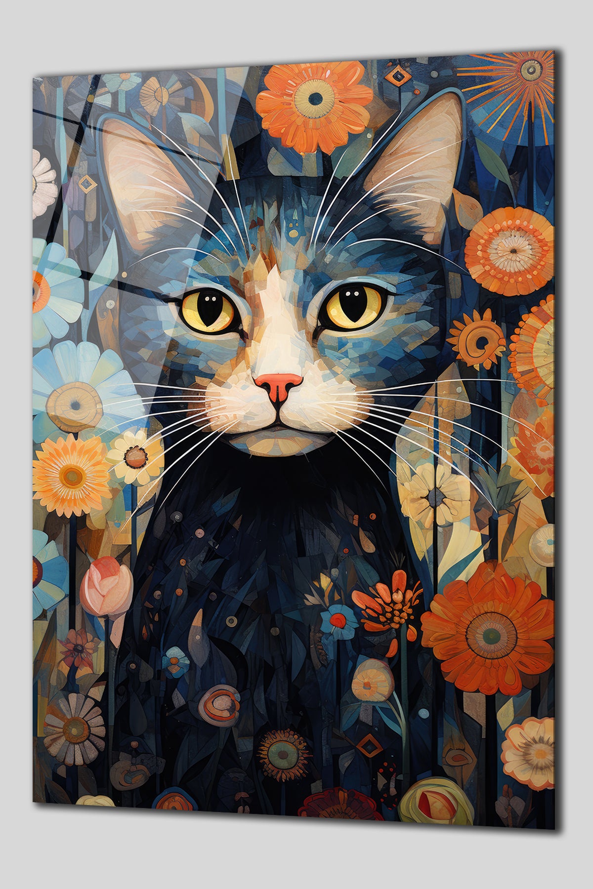 DEKORATİF DİKEY CAM TABLO - TT0126