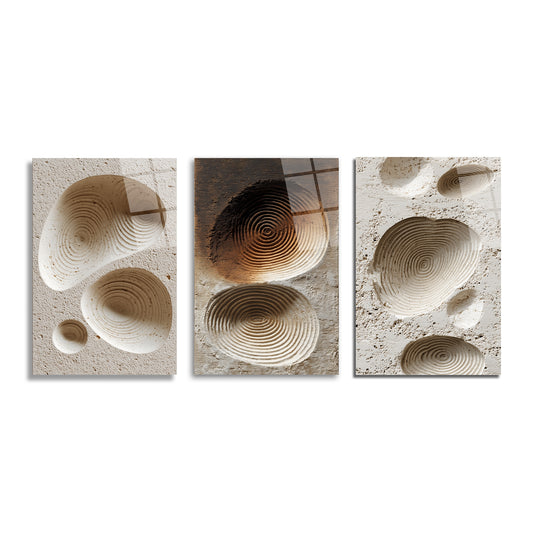 ÜÇLÜ DİKEY CAM TABLO SETİ - TT4089