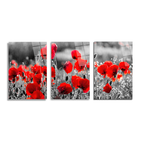 ÜÇLÜ DİKEY CAM TABLO SETİ - TT4072