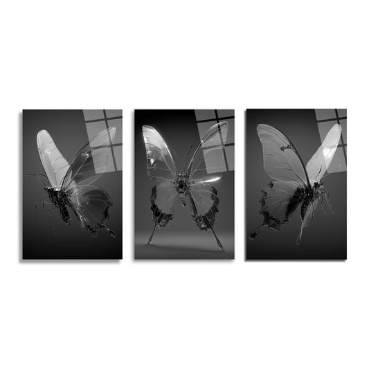 ÜÇLÜ DİKEY CAM TABLO SETİ - TT4128