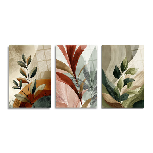 ÜÇLÜ DİKEY CAM TABLO SETİ - TT4129