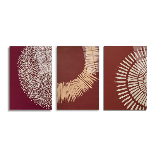 ÜÇLÜ DİKEY CAM TABLO SETİ - TT4131