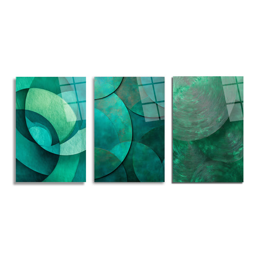 ÜÇLÜ DİKEY CAM TABLO SETİ - TT4133