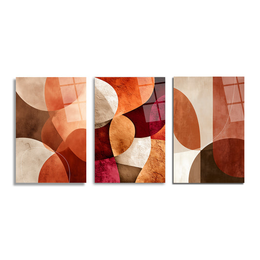 ÜÇLÜ DİKEY CAM TABLO SETİ - TT4138