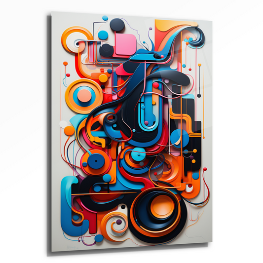 DEKORATİF DİKEY CAM TABLO - TT0054