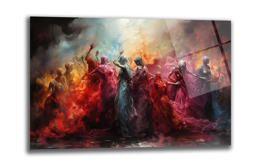 DEKORATİF YATAY CAM TABLO - TT0068