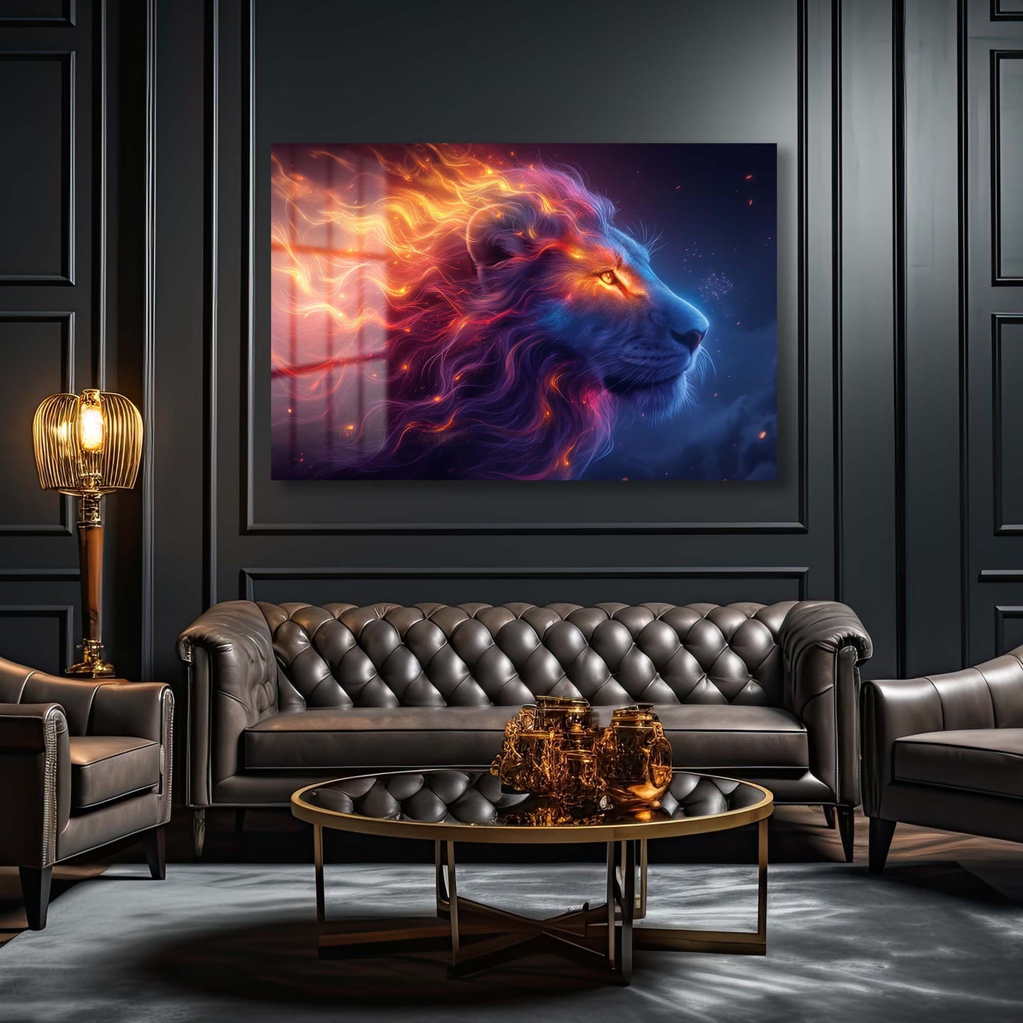 DEKORATİF YATAY CAM TABLO - TT1255