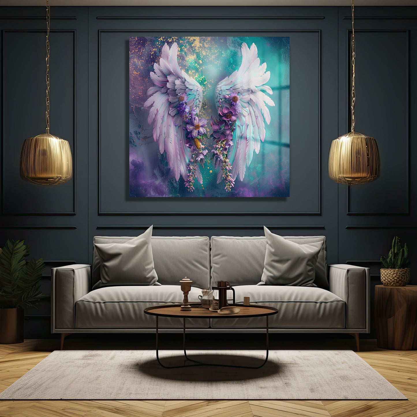 DEKORATİF KARE CAM TABLO - TT0910