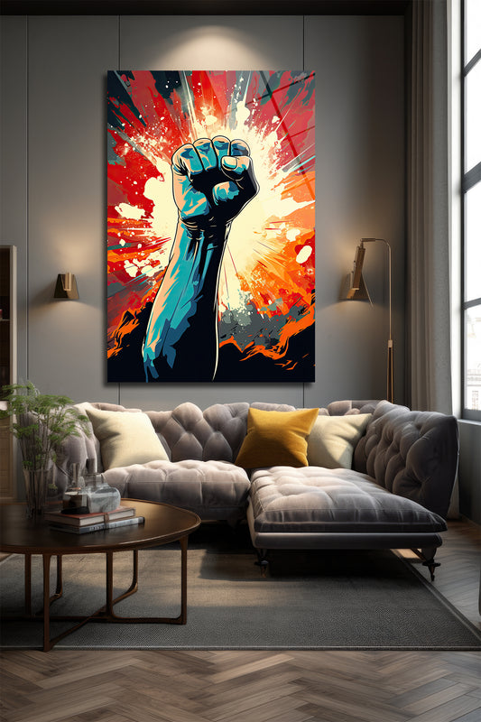 DEKORATİF DİKEY CAM TABLO - TT0237