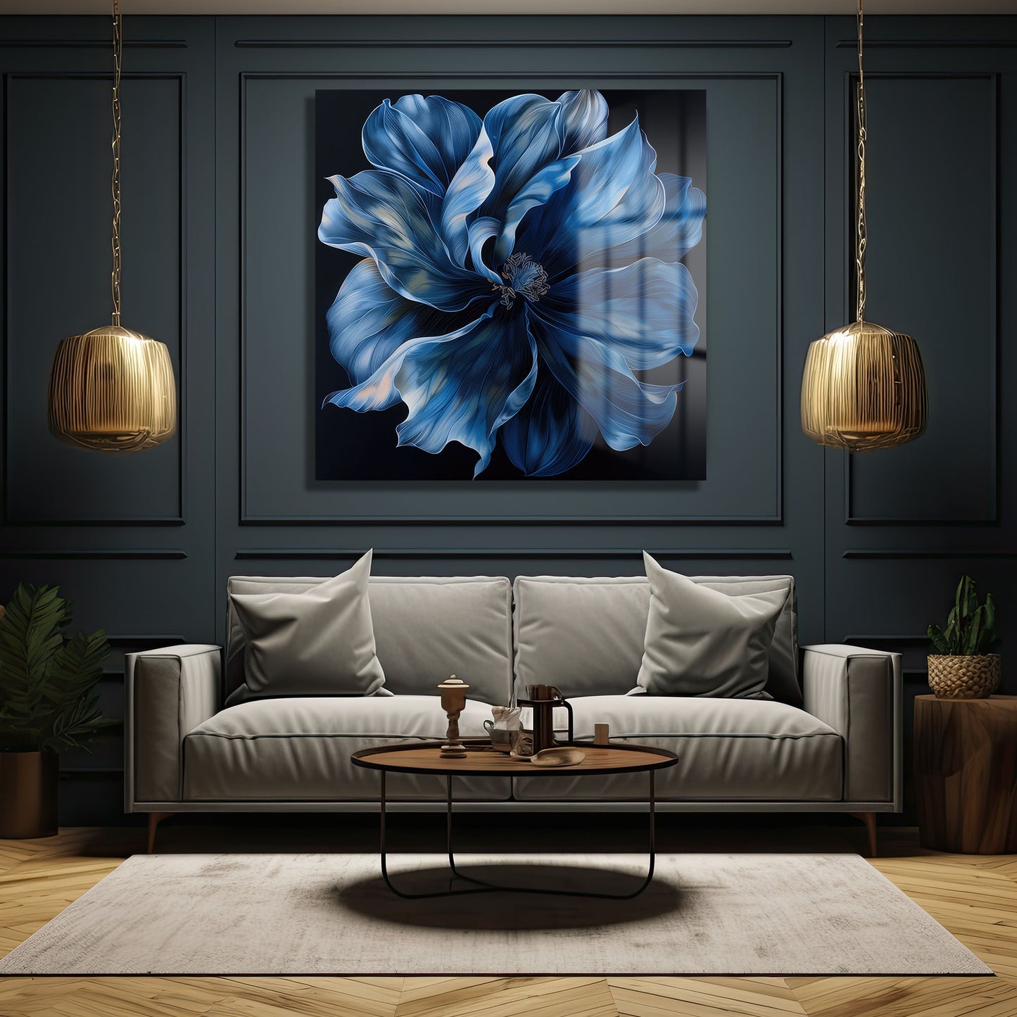 DEKORATİF KARE CAM TABLO - TT0921