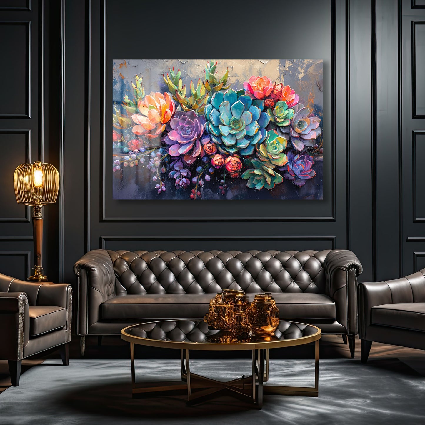 DEKORATİF YATAY CAM TABLO - TT1284