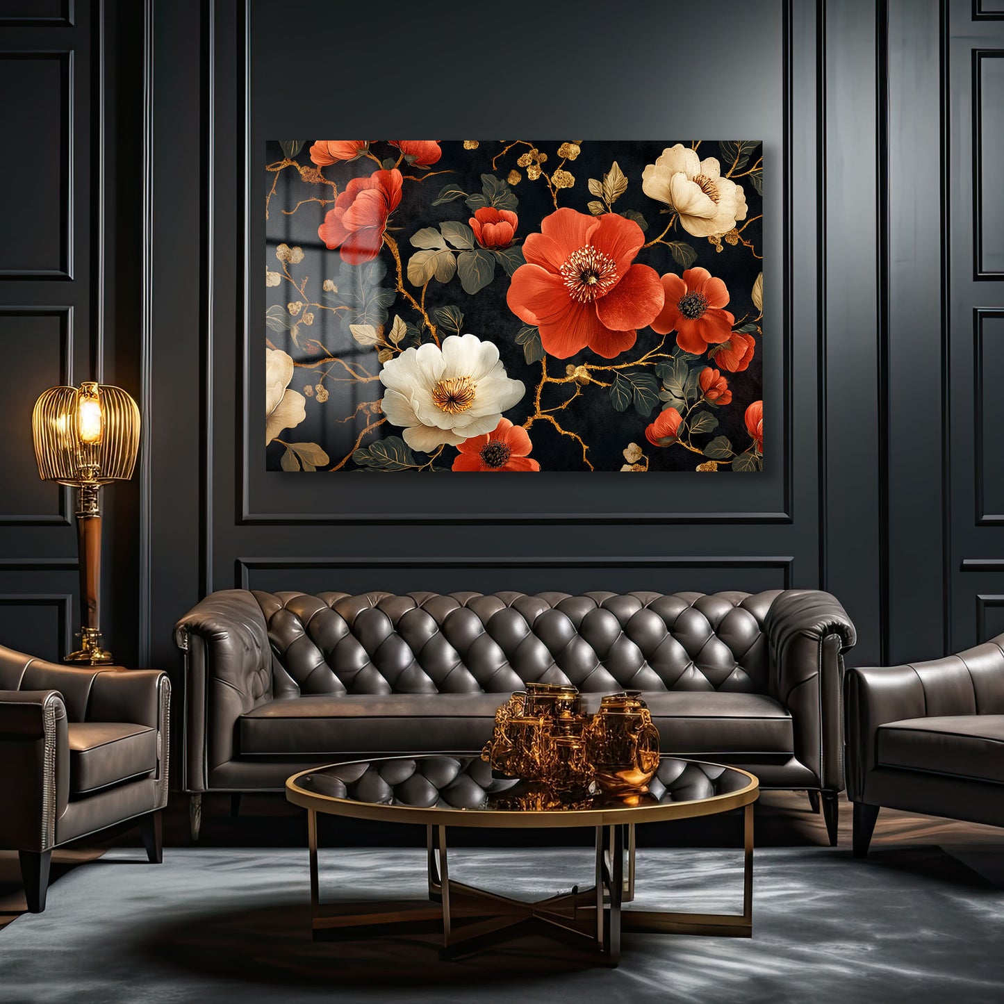 DEKORATİF YATAY CAM TABLO - TT1287