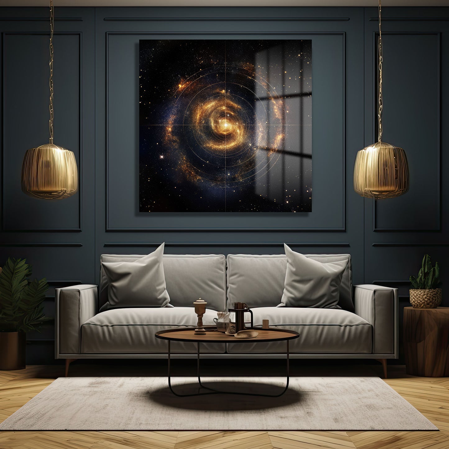 DEKORATİF KARE CAM TABLO - TT0848