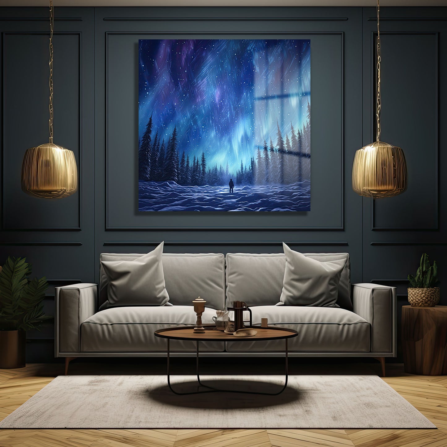 DEKORATİF KARE CAM TABLO - TT0886