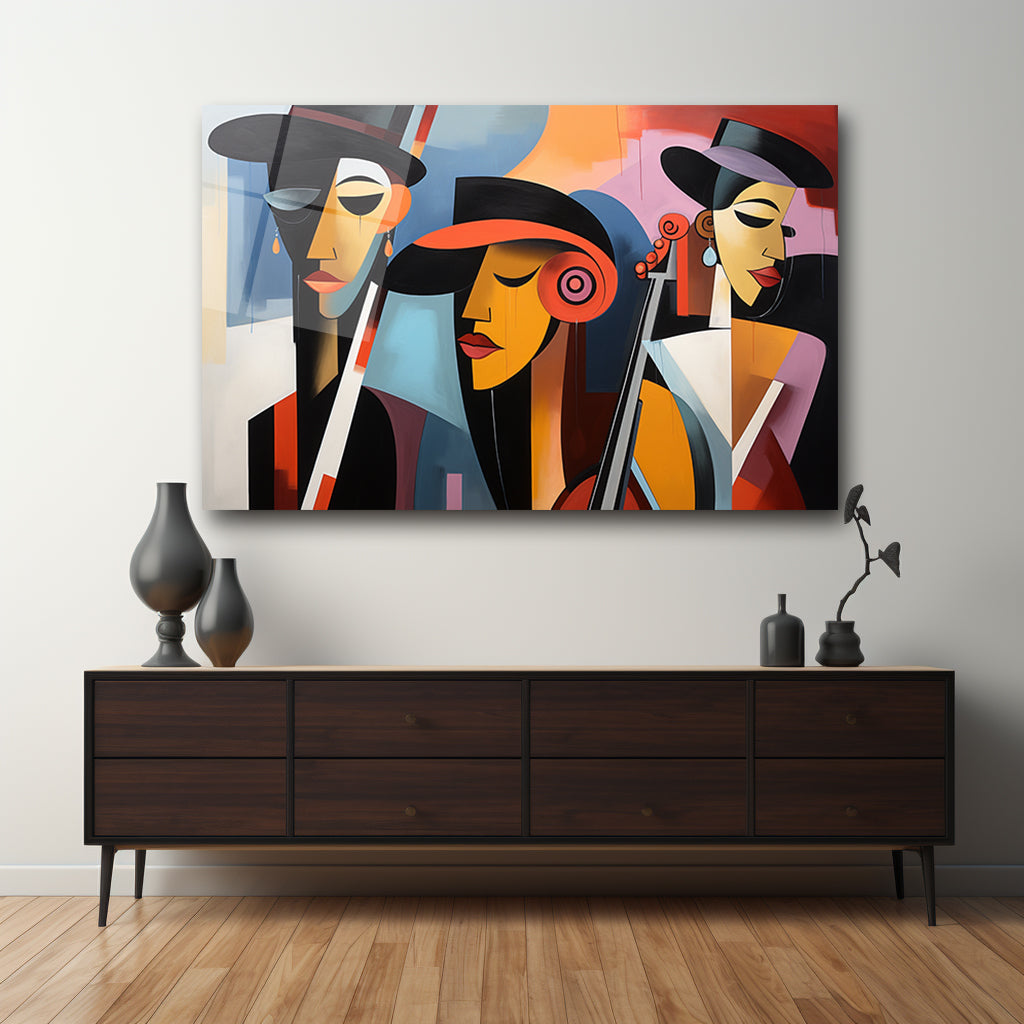 DEKORATİF YATAY CAM TABLO - TT0022