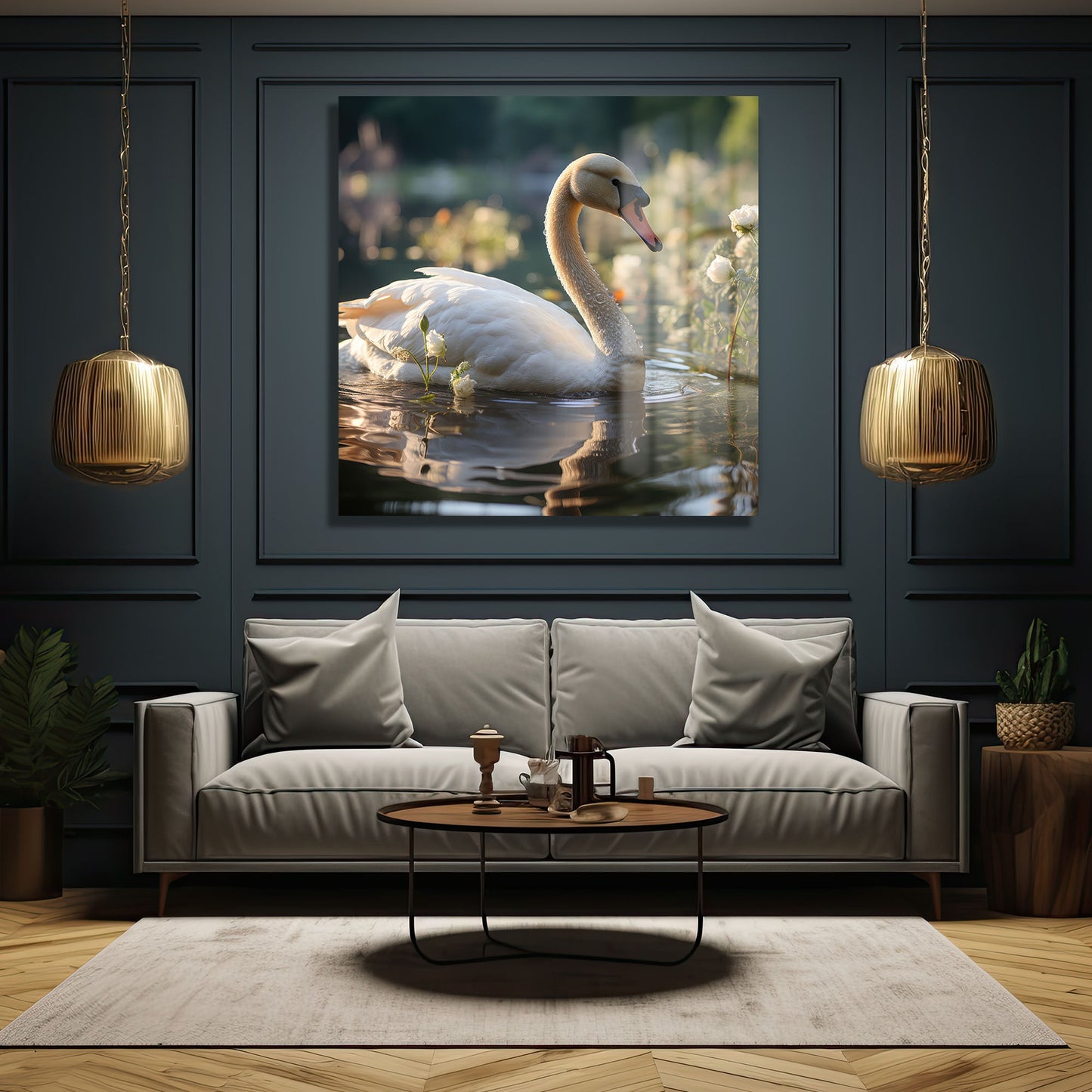 DEKORATİF KARE CAM TABLO - TT0842