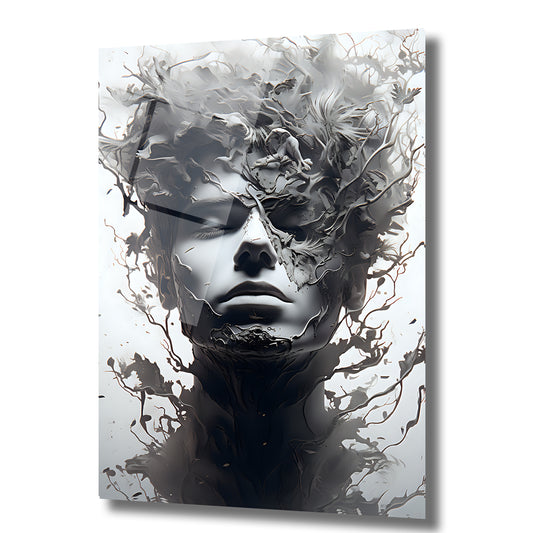 DEKORATİF DİKEY CAM TABLO - TT0092