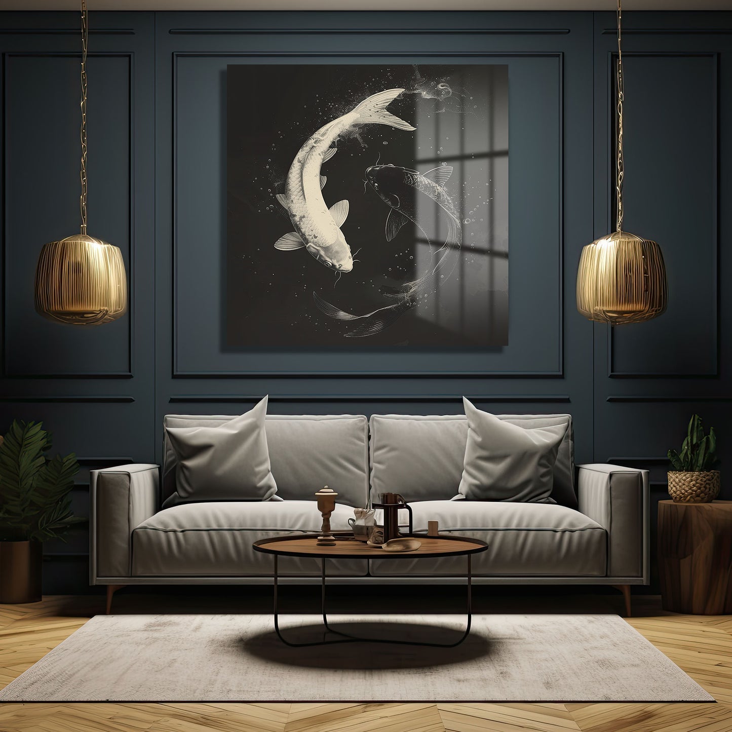 DEKORATİF KARE CAM TABLO - TT0729