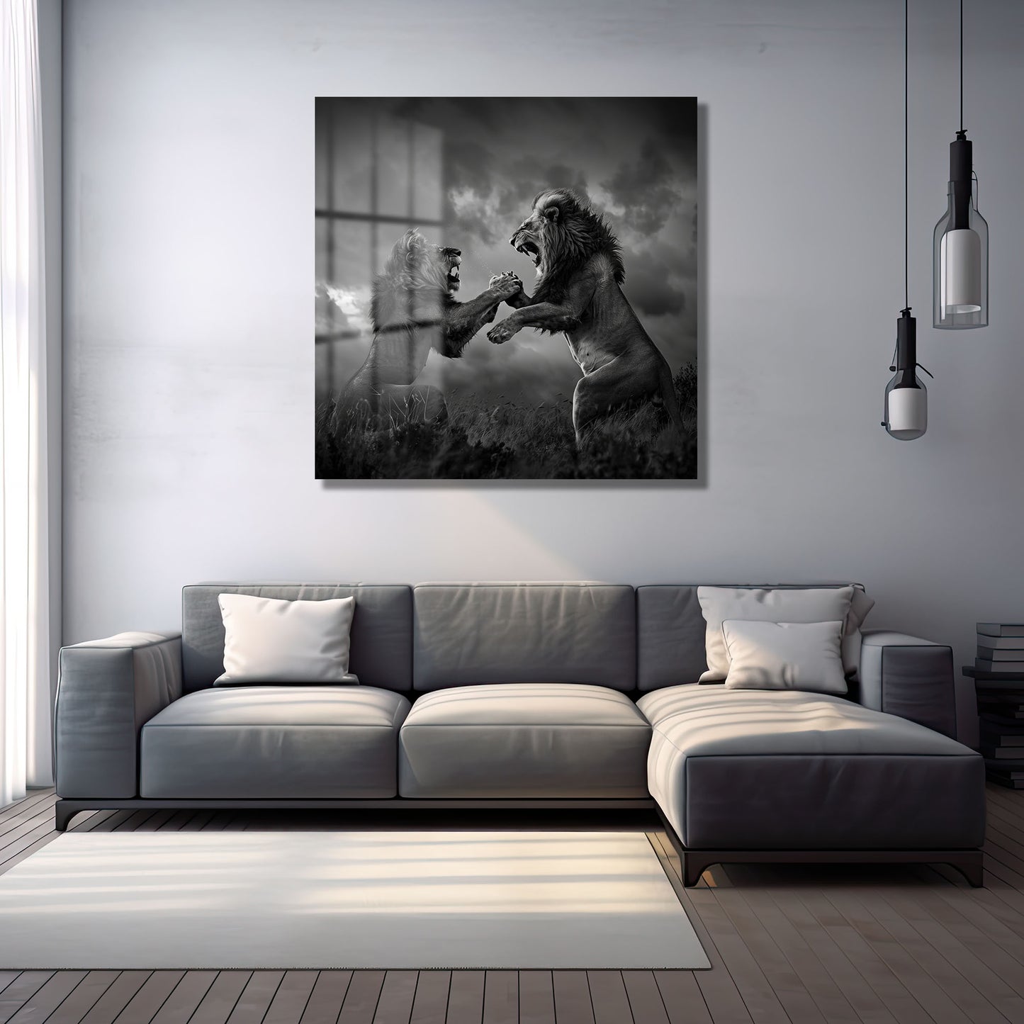 DEKORATİF KARE CAM TABLO - TT0931