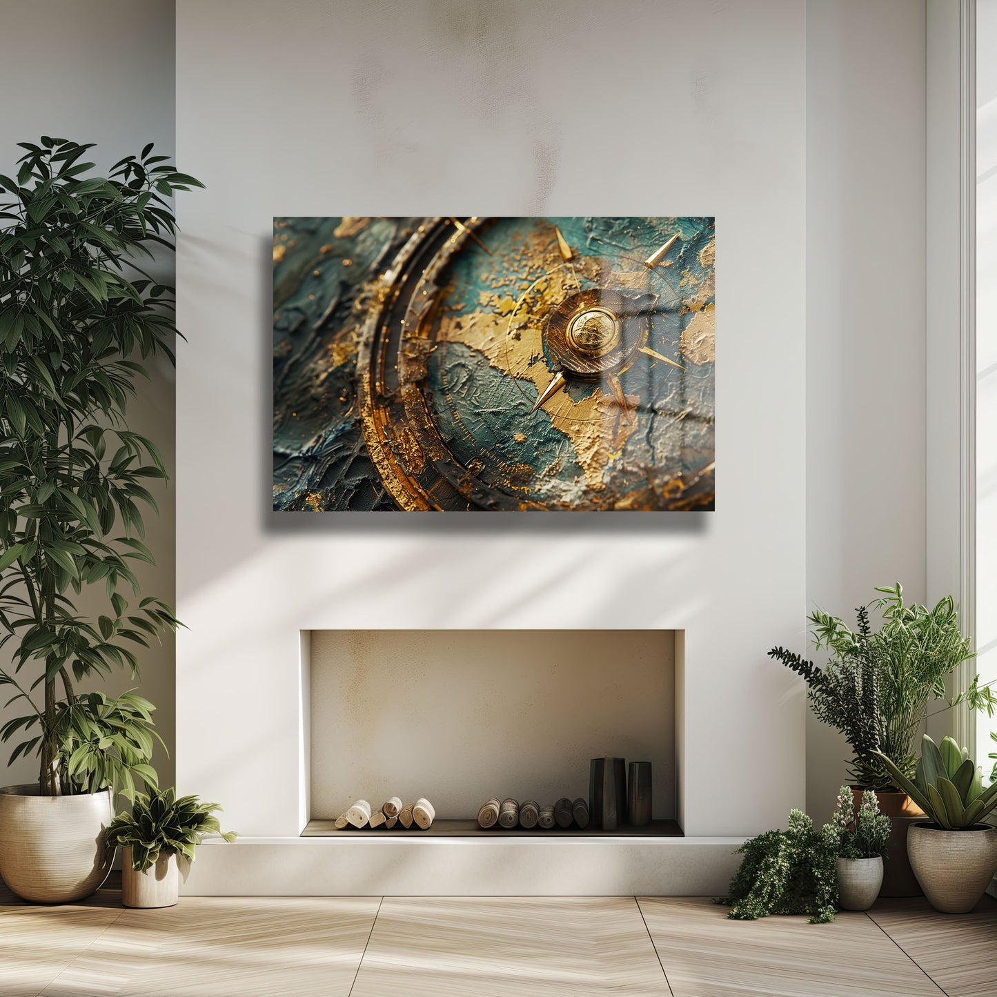 DEKORATİF YATAY CAM TABLO - TT1128