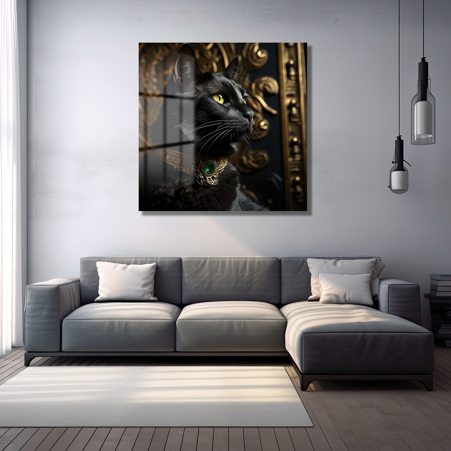 DEKORATİF KARE CAM TABLO - TT0902