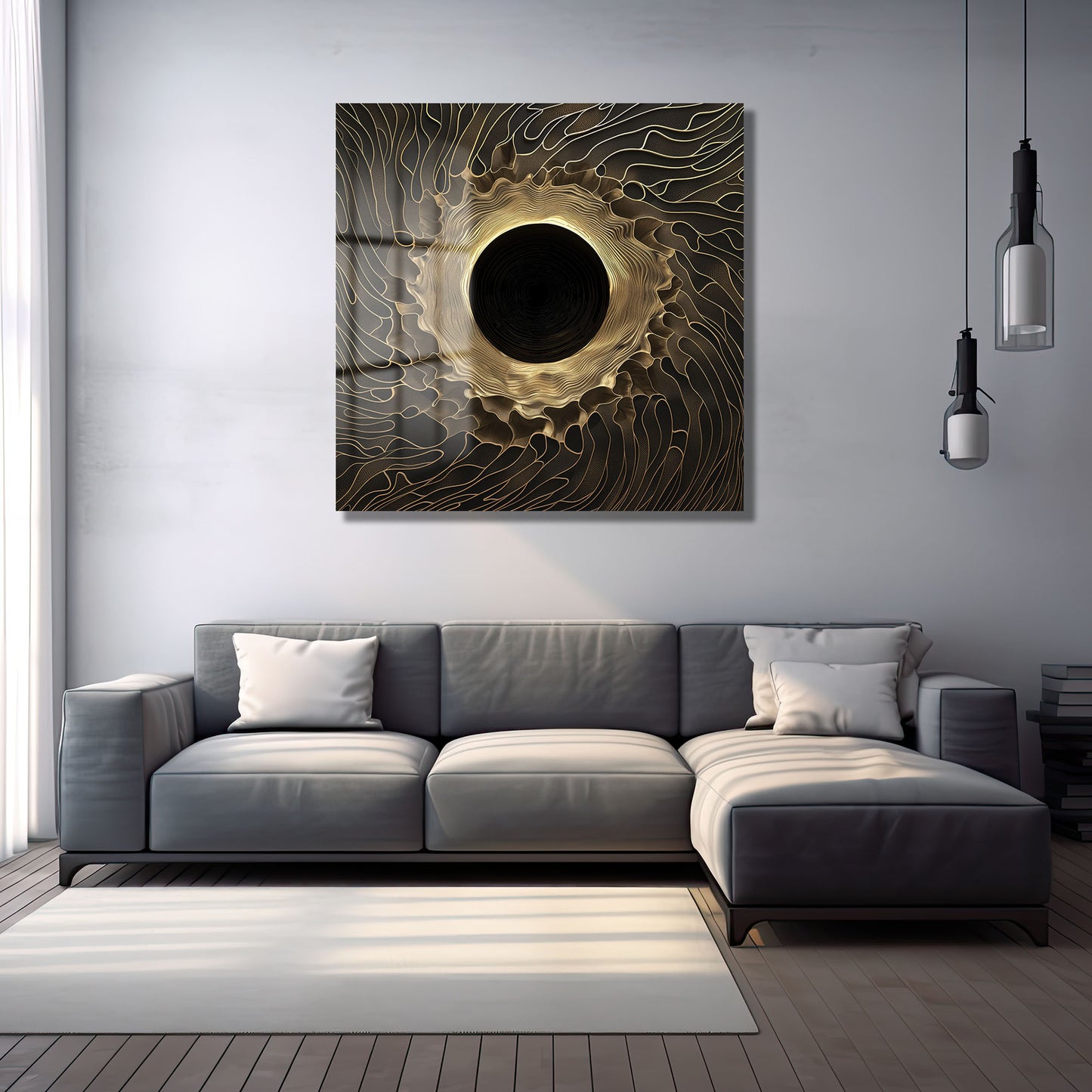 DEKORATİF KARE CAM TABLO - TT0803