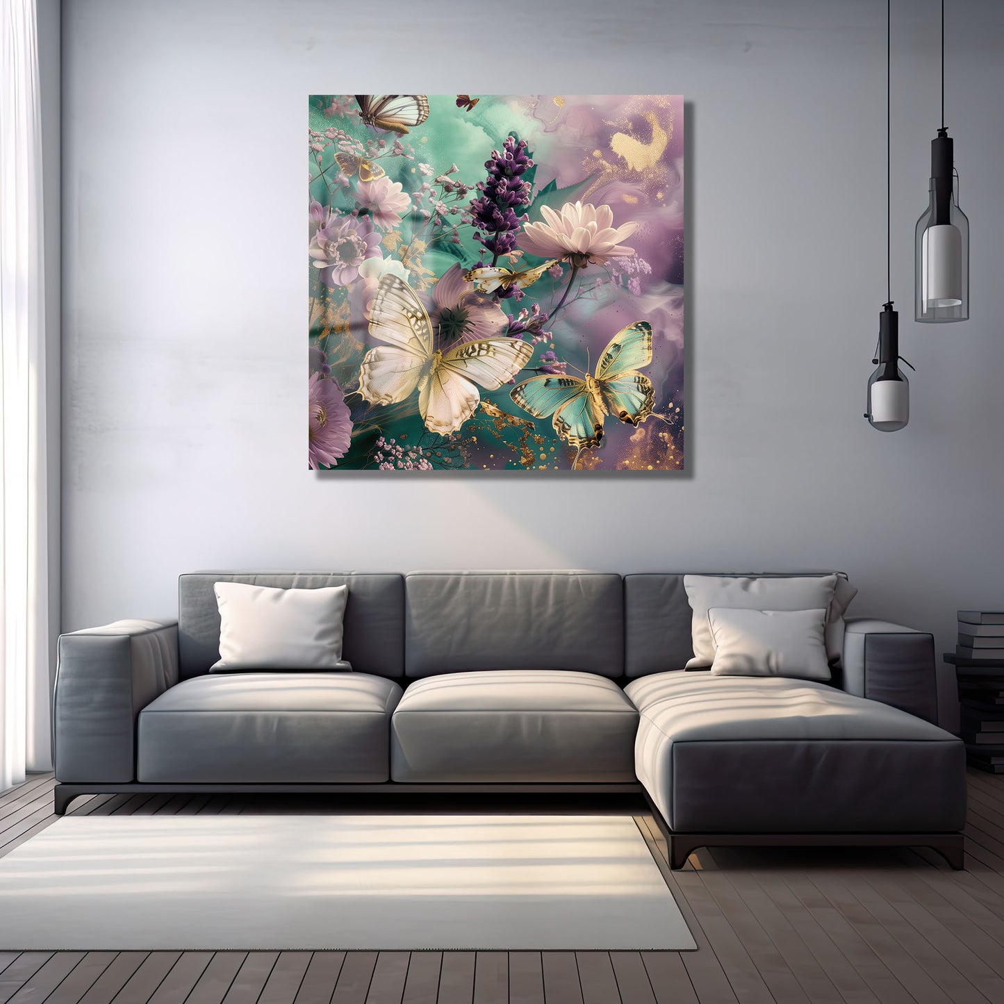 DEKORATİF KARE CAM TABLO - TT0905