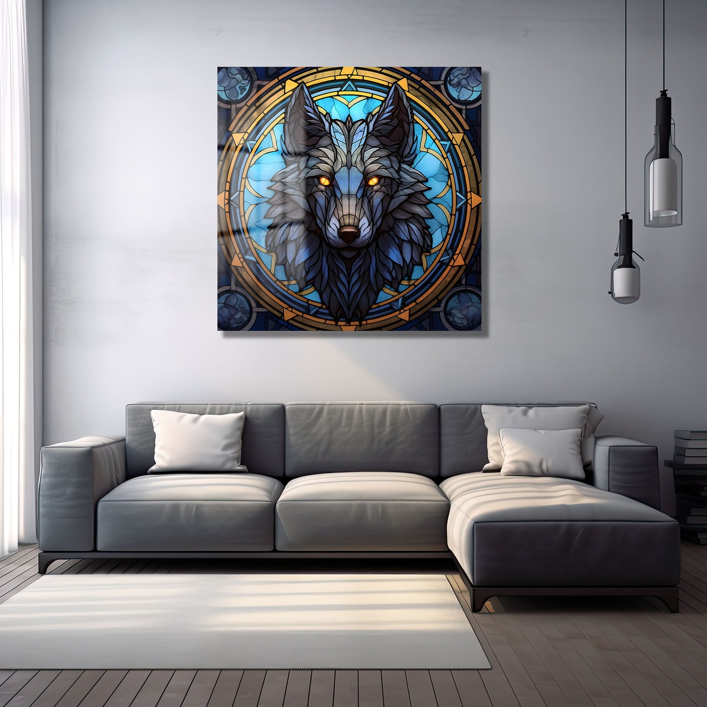 DEKORATİF KARE CAM TABLO - TT0945