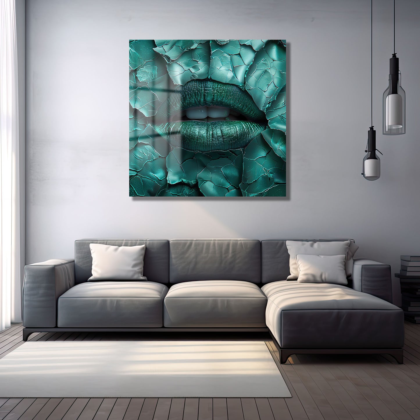 DEKORATİF KARE CAM TABLO - TT0932