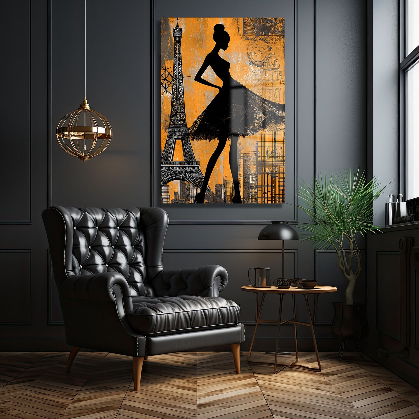 DEKORATİF DİKEY CAM TABLO - TT1836