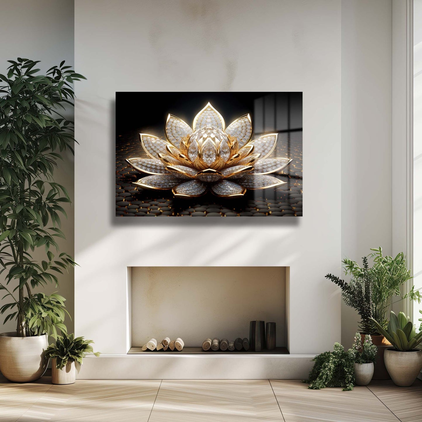 DEKORATİF YATAY CAM TABLO - TT0102