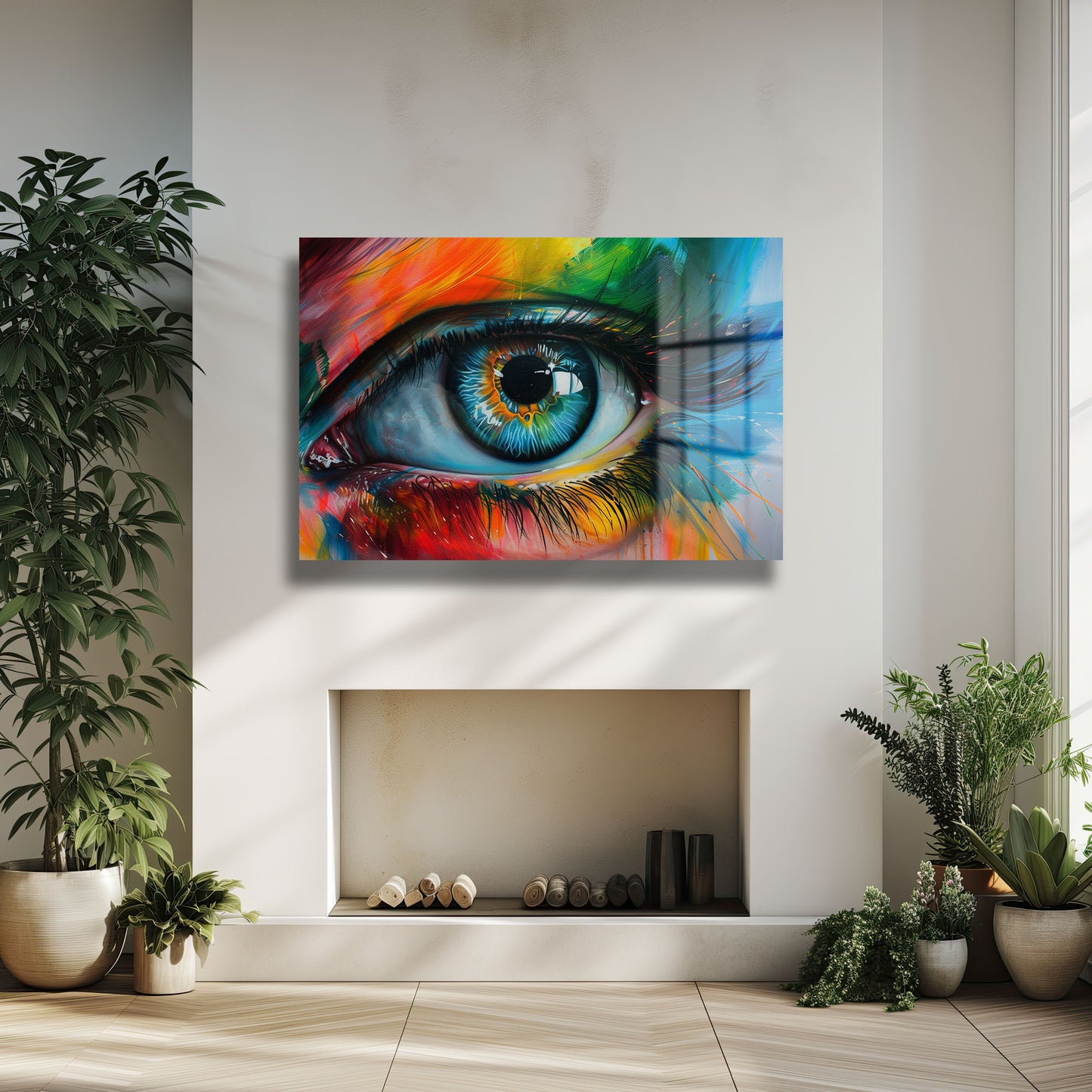 DEKORATİF YATAY CAM TABLO - TT1155