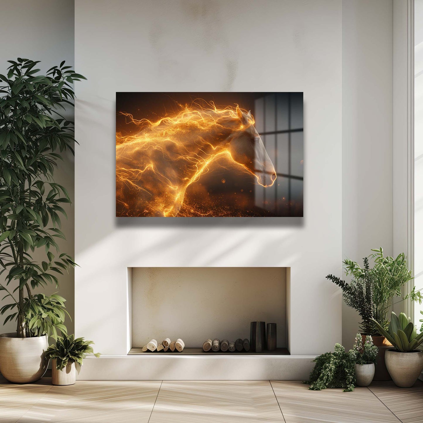 DEKORATİF YATAY CAM TABLO - TT0585