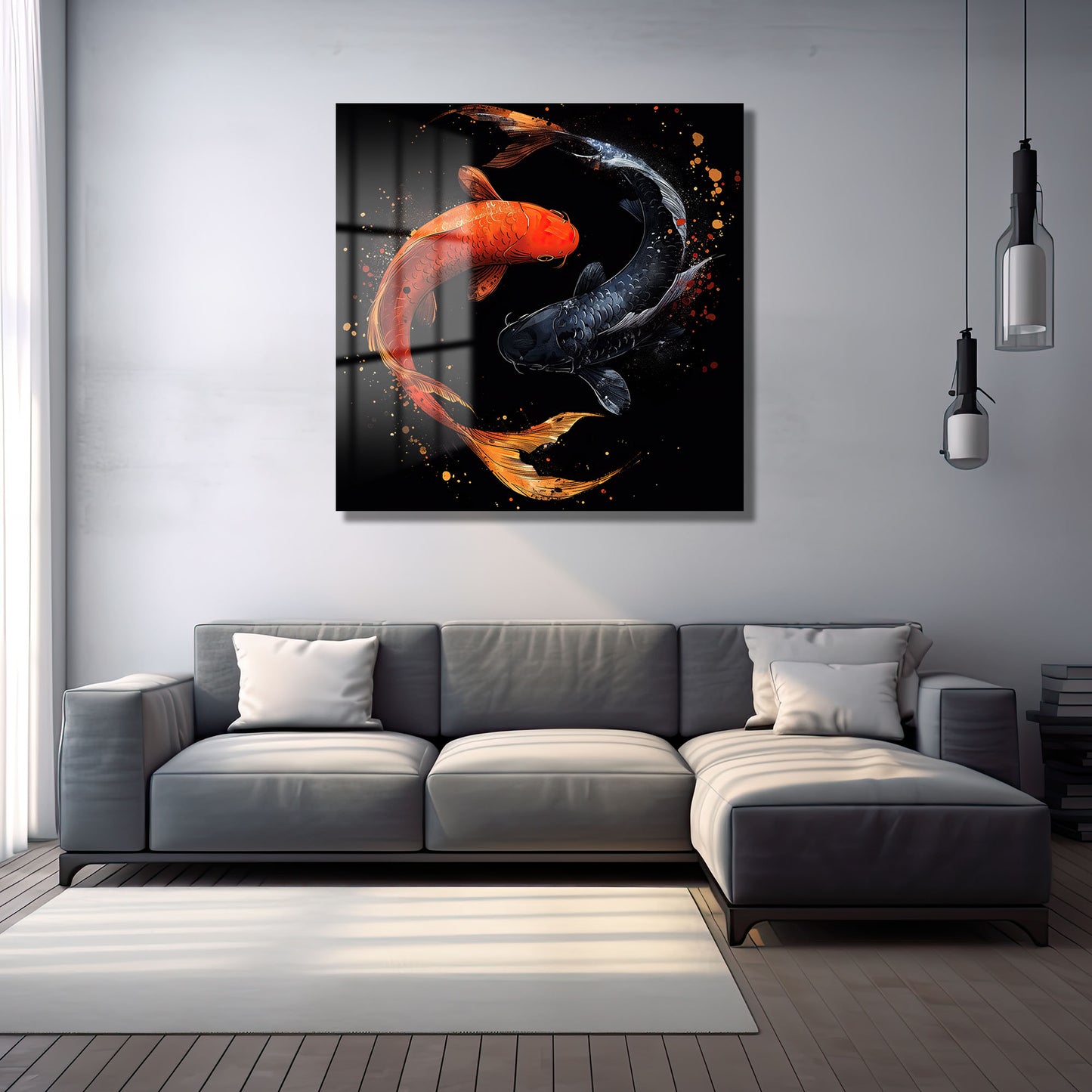 DEKORATİF KARE CAM TABLO - TT0728