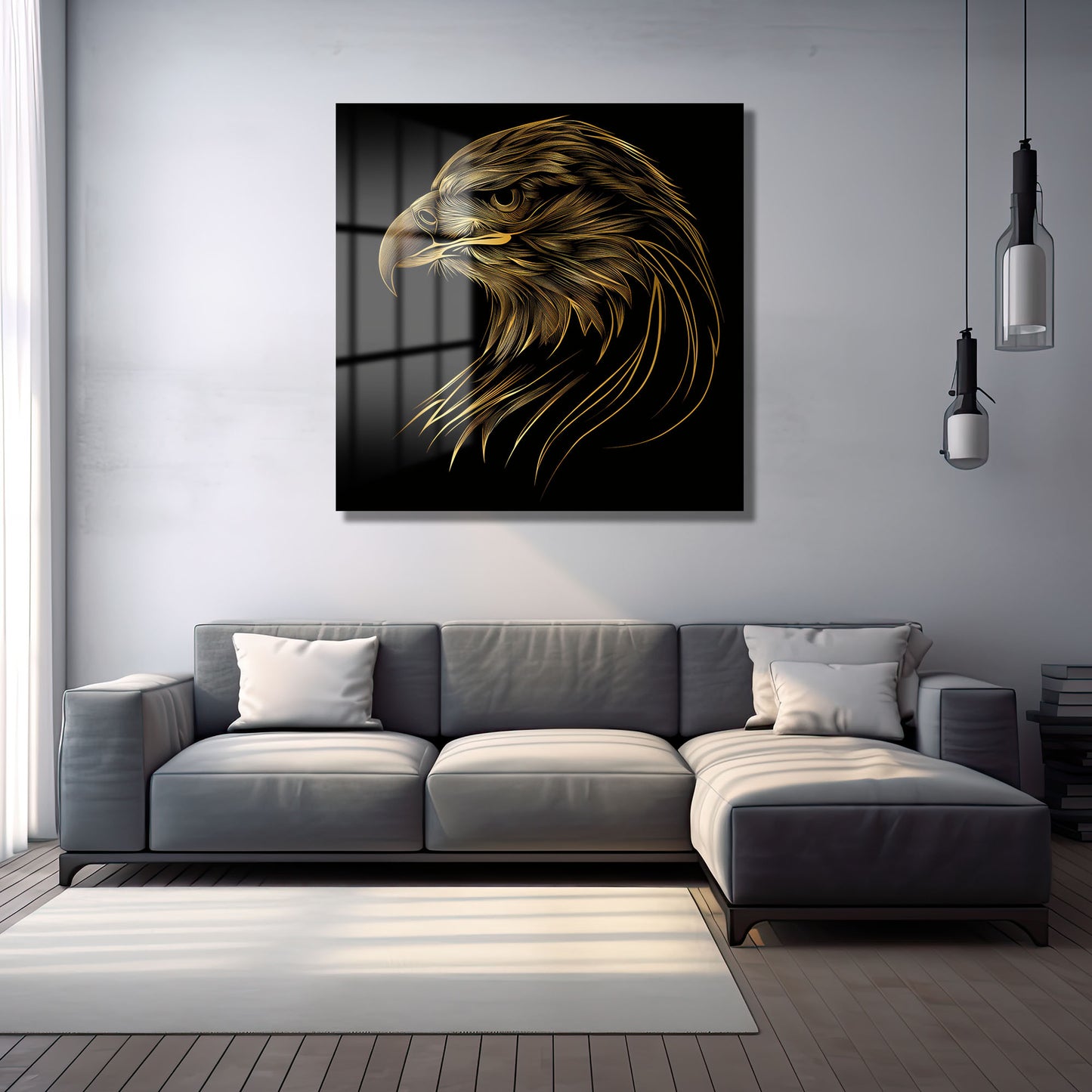 DEKORATİF KARE CAM TABLO - TT0761