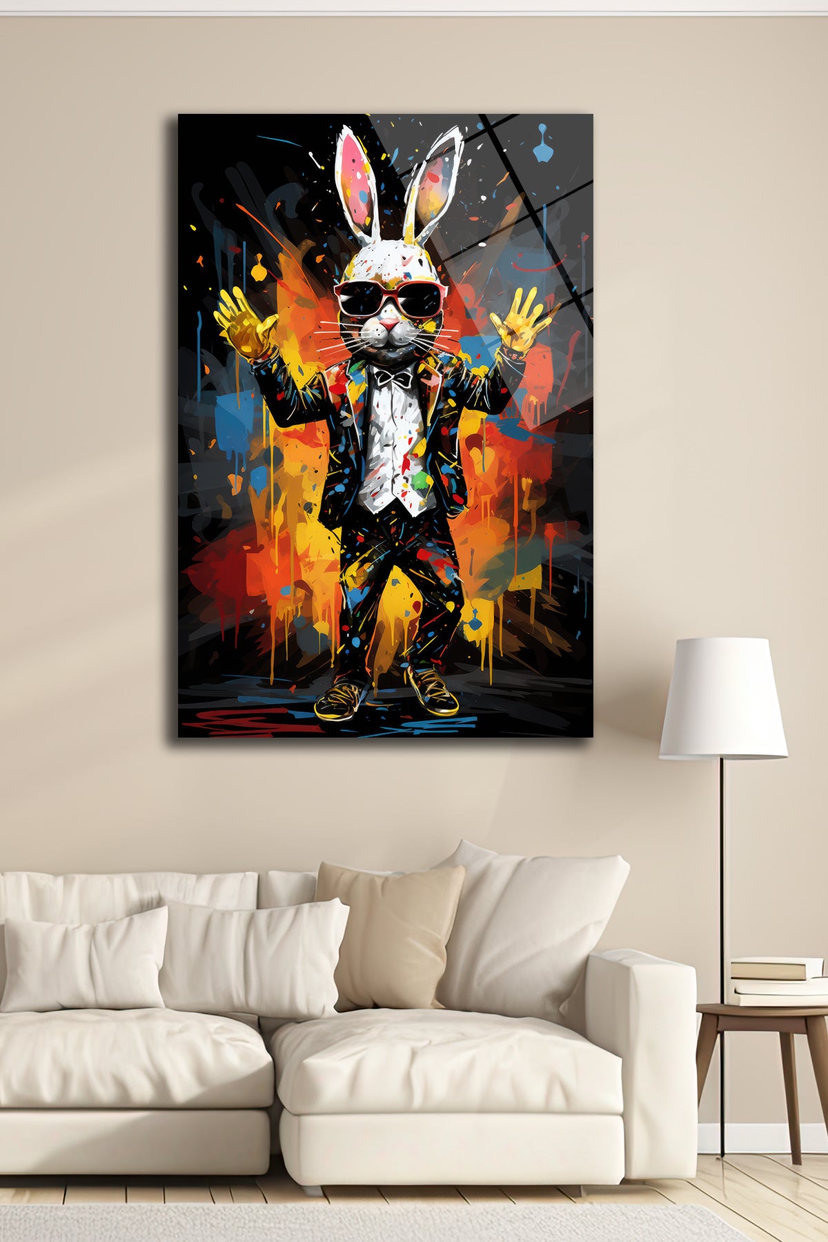 DEKORATİF DİKEY CAM TABLO - TT0140