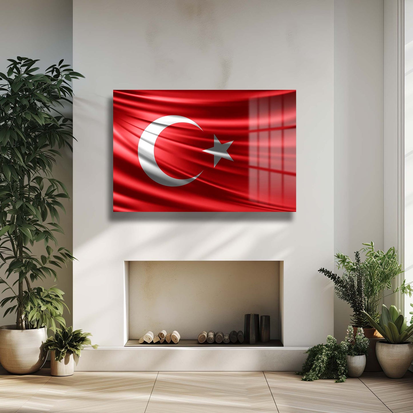 DEKORATİF YATAY CAM TABLO - TT0644