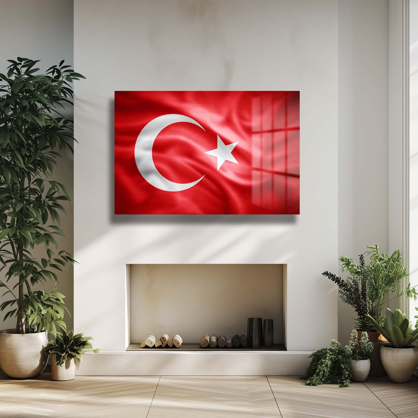 DEKORATİF YATAY CAM TABLO - TT0648