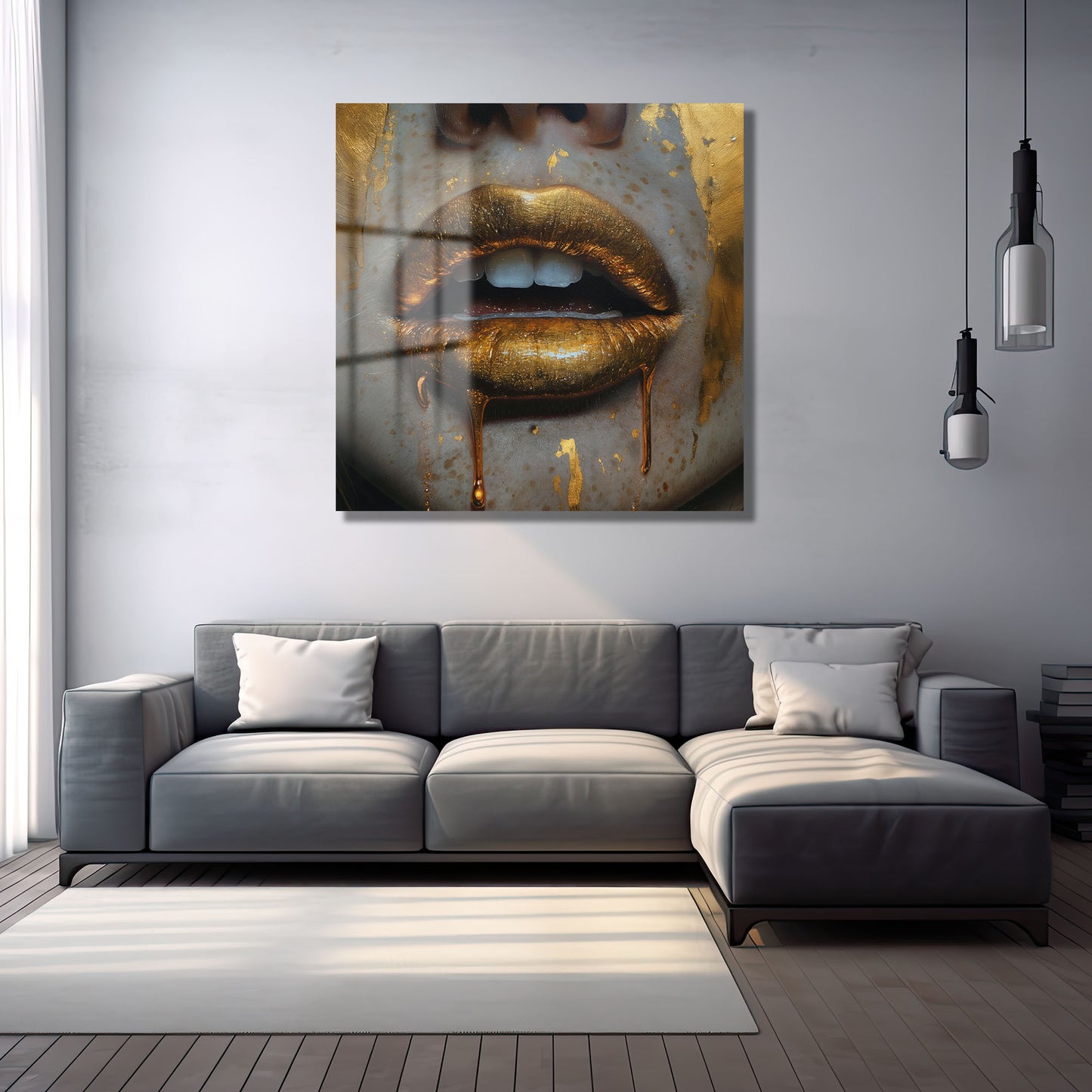 DEKORATİF KARE CAM TABLO - TT0799