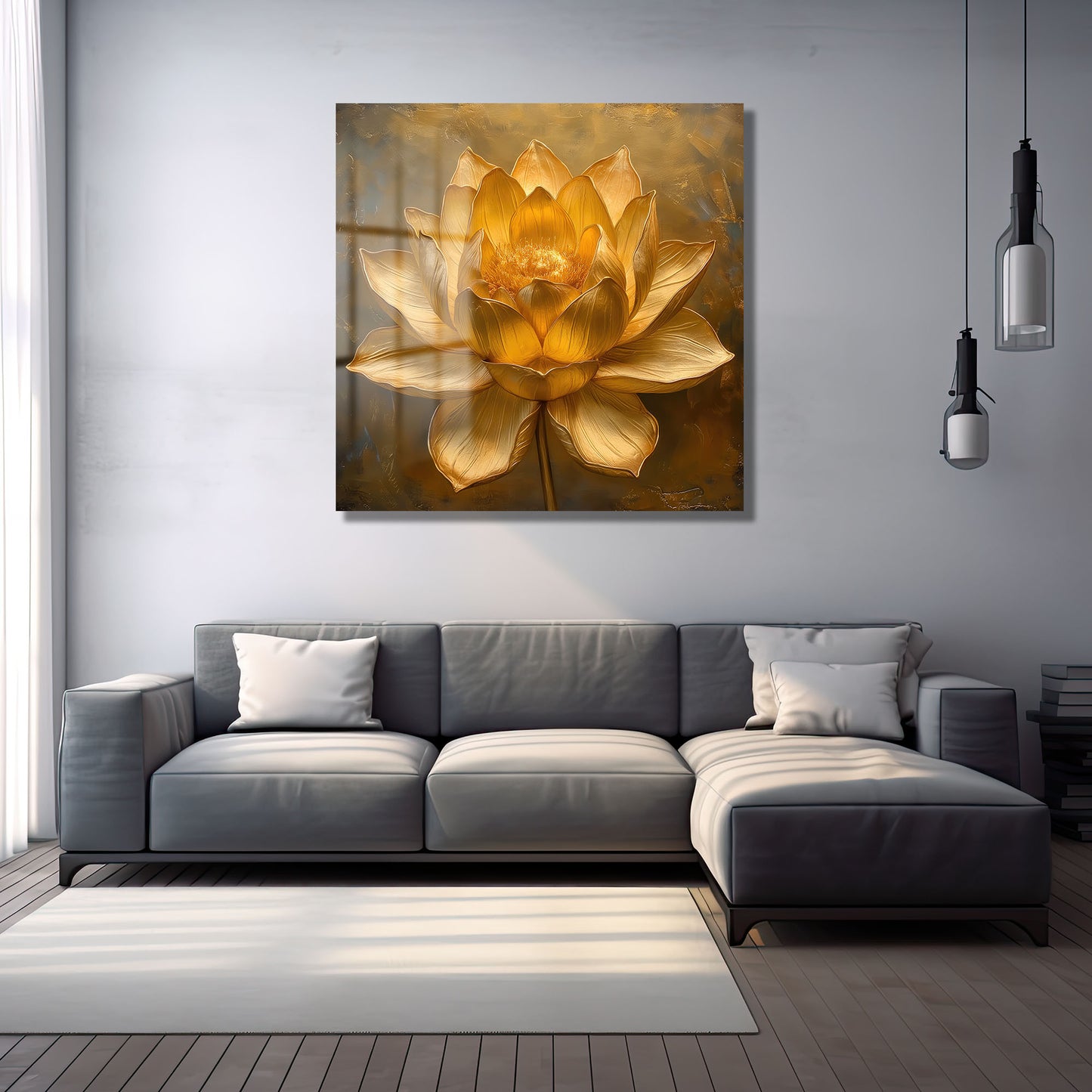 DEKORATİF KARE CAM TABLO - TT0788